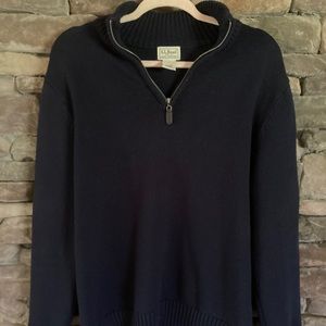 L.L. Bean 1/4 zip pullover Sweater- men’s medium